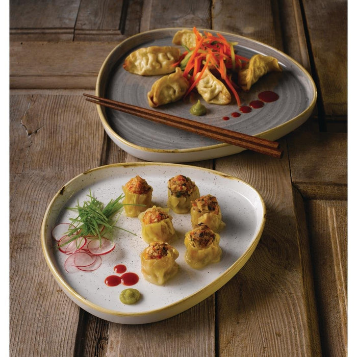 Churchill Stonecast Triangle Walled Chefs Plates 200mm (6 Pack) Churchill