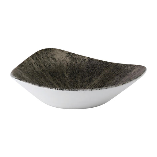 Churchill Stone Lotus Bowls Quartz Black 235mm (12 Pack) Churchill