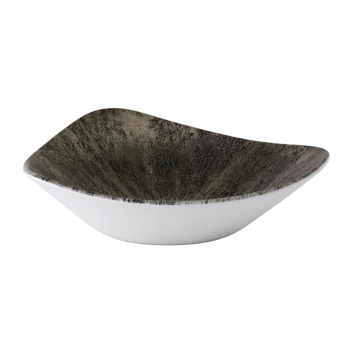 Churchill Stone Lotus Bowls Quartz Black 235mm (12 Pack) Churchill