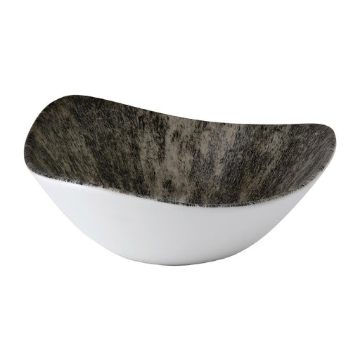 Churchill Stone Lotus Bowls Quartz Black 185mm (12 Pack) Churchill
