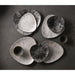 Churchill Studio Prints Kintsugi Agate Grey Lotus Plates 228mm (12 Pack) Churchill
