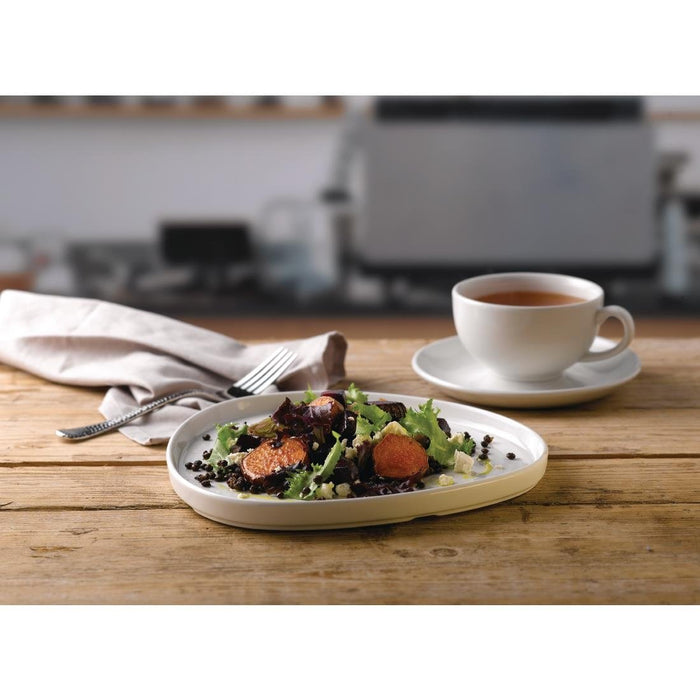 Churchill White Triangle Walled Chef Plates 200mm (6 Pack) Churchill
