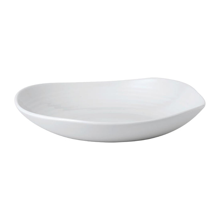 Dudson White Organic Coupe Wobbly Bowls 295mm (6 Pack) Churchill