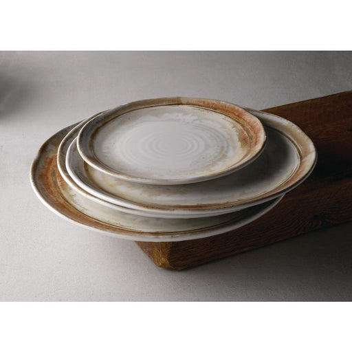 Dudson Finca Sandstone Organic Coupe Plates 230mm (12 Pack) Churchill