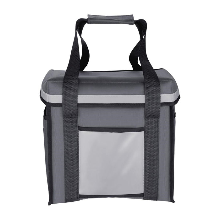Vogue Insulated Top Loading Delivery Bag Grey 330x230x330mm Vogue
