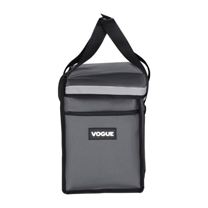 Vogue Insulated Top Loading Delivery Bag Grey 330x230x330mm Vogue