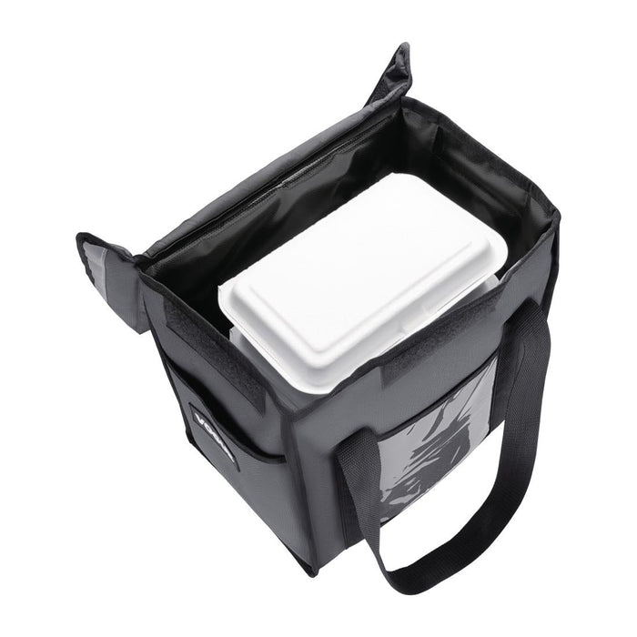Vogue Insulated Top Loading Delivery Bag Grey 330x230x330mm Vogue