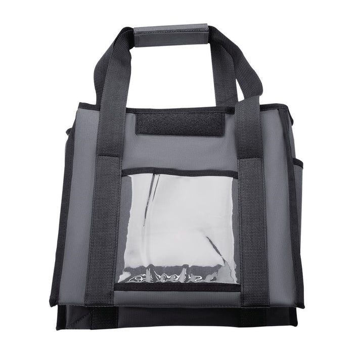 Vogue Insulated Top Loading Delivery Bag Grey 330x230x330mm Vogue