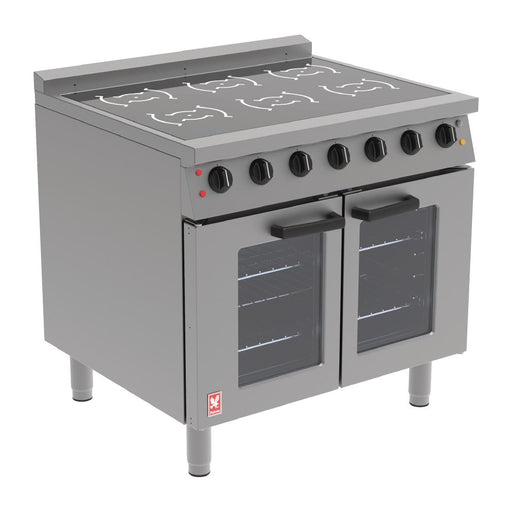 6 zone hob with oven. 13kW total power