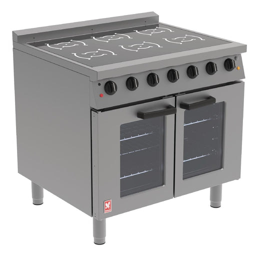 6 zone hob with oven. 13kW total power