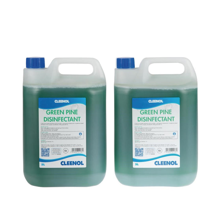 Cleenol Green Pine Disinfectant 5Ltr (2 Pack) Cleenol