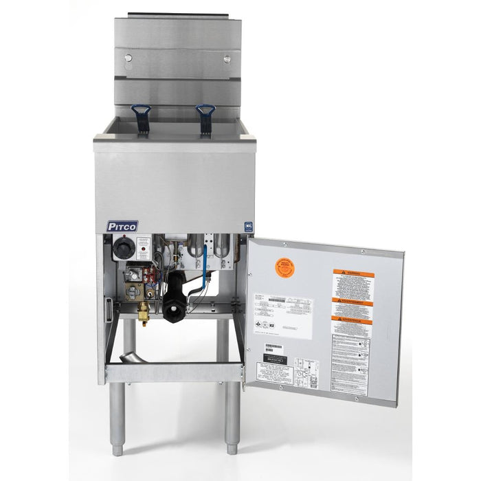 Pitco Twin Basket Single Tank Solstice Natural Gas Fryer SG14S Pitco