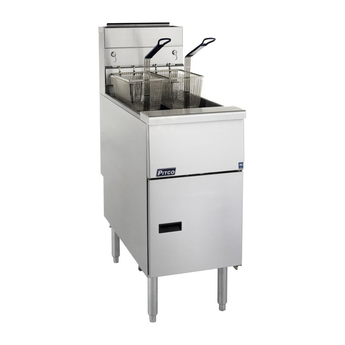 Pitco Twin Basket Single Tank Solstice Natural Gas Fryer SG14S Pitco