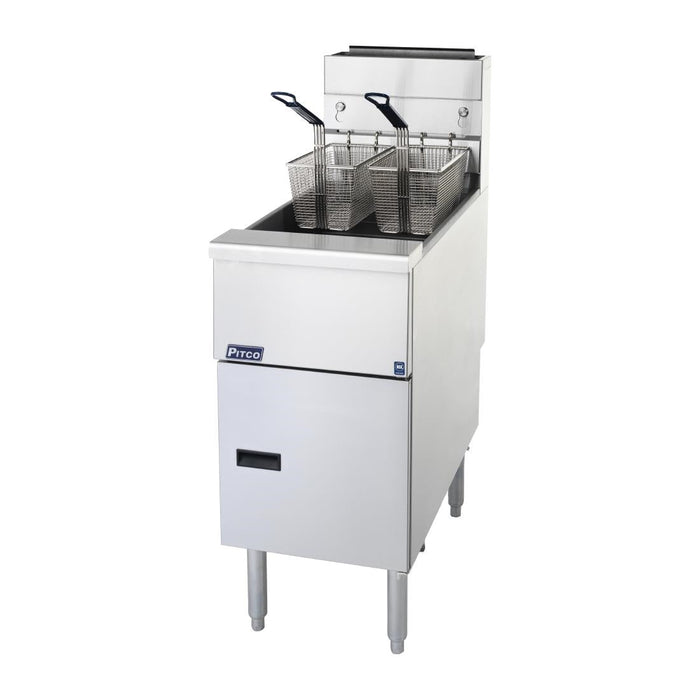 Pitco Twin Basket Single Tank Solstice Natural Gas Fryer SG14S Pitco