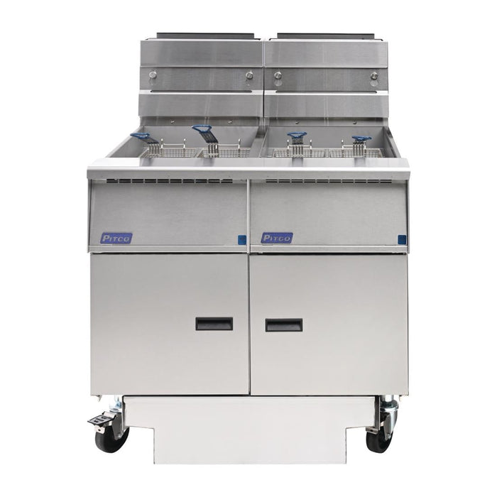 Pitco Twin Tank Solstice Natural Gas Filtration Fryer SG14RS/FD-FF Pitco