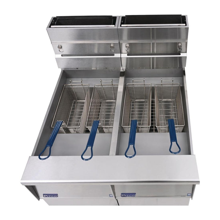 Pitco Twin Tank Solstice LPG Filtration Fryer SG14RS/FD-FF Pitco