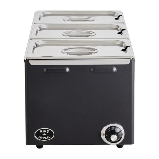 King Edward Wet and Dry Heat Bain Marie Black King Edward