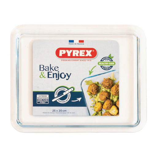 Pyrex Cook & Care Glass Tray 25 x 20cm Pyrex