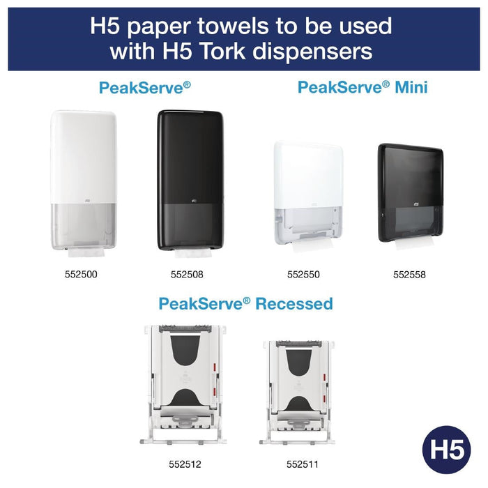 Tork PeakServe Continuous 1-Ply Hand Towels White (12x 410 Pack) Tork