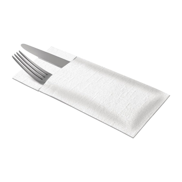 Tork Premium LinStyle Cutlery Napkins White (12 x 50 Pack) Tork