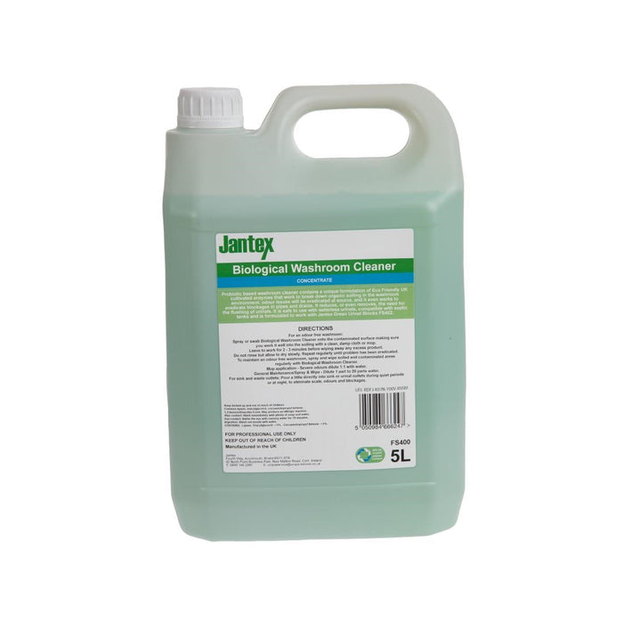 Jantex Green Biological Washroom Cleaner Concentrate 5Ltr Jantex