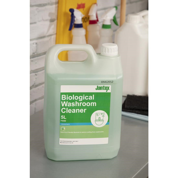 Jantex Green Biological Washroom Cleaner Concentrate 5Ltr Jantex