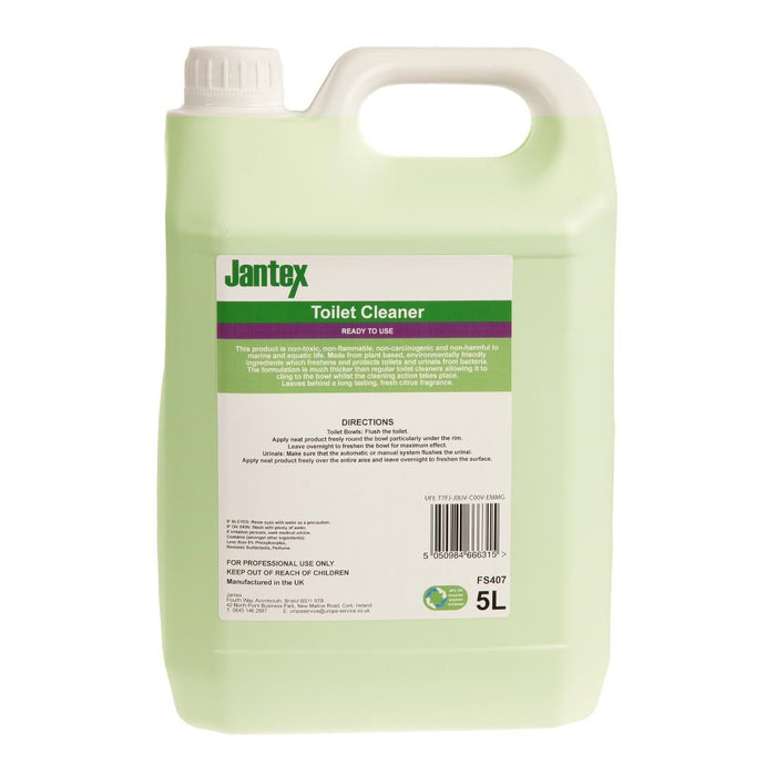 Jantex Green Toilet Cleaner Ready To Use 5Ltr Jantex