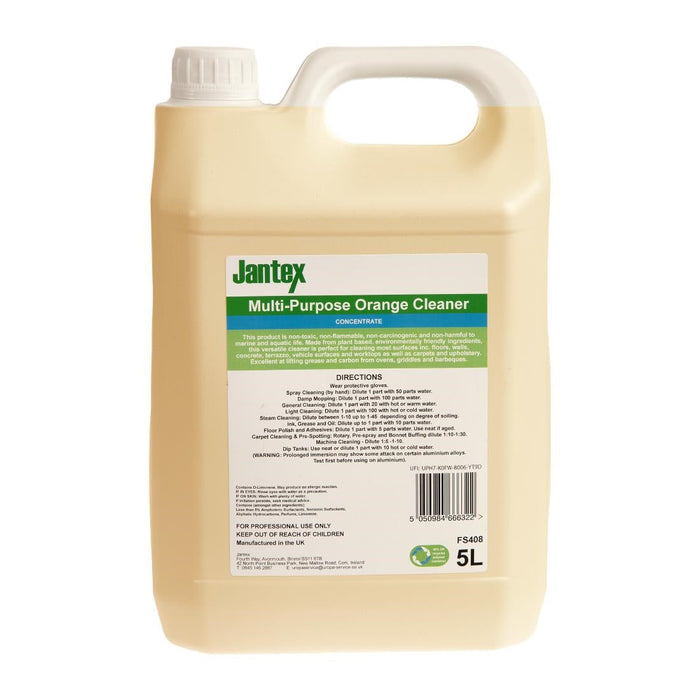 Jantex Green Orange Multipurpose Cleaner Concentrate 5Ltr Jantex