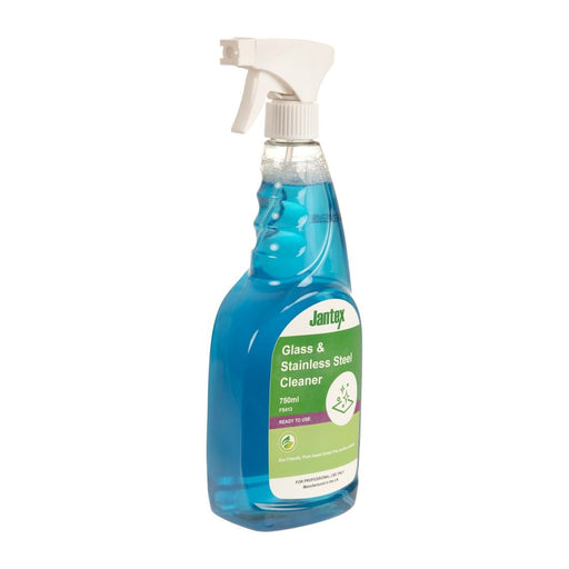 Jantex Green Glass and Stainless Steel Cleaner Ready To Use 750ml Jantex