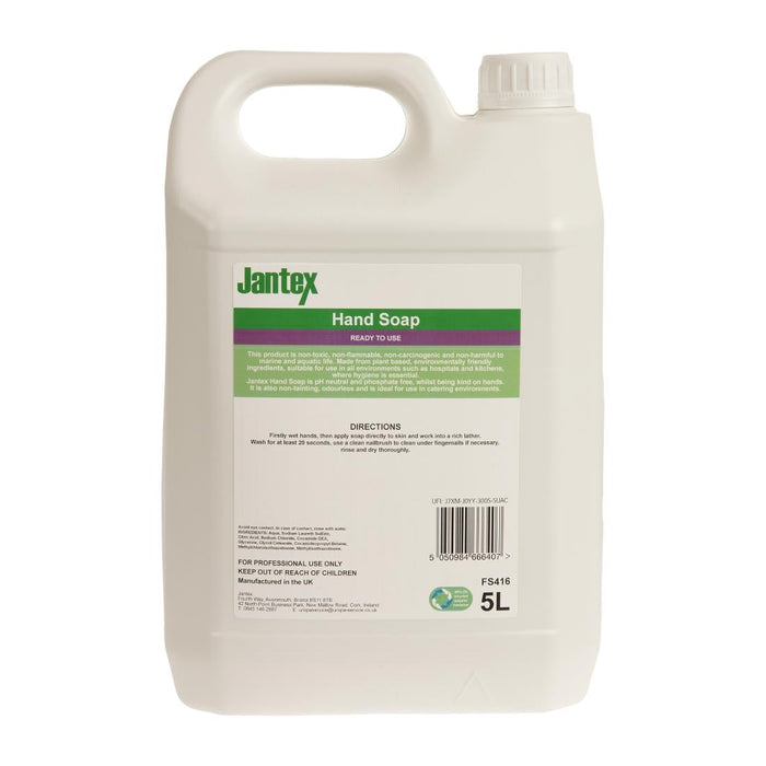 Jantex Green Hand Soap Lotion Ready To Use 5Ltr Jantex