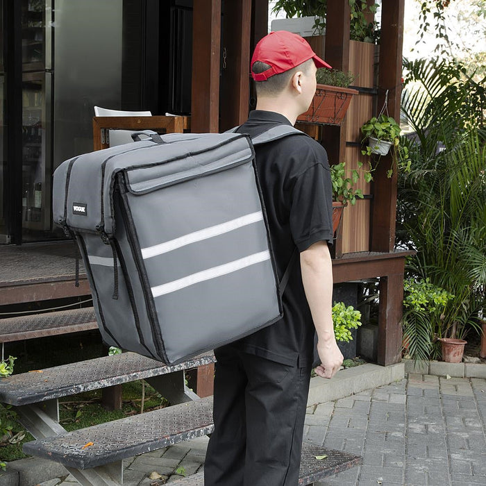 Vogue Insulated Delivery Back Pack Grey 550x400x400mm Vogue