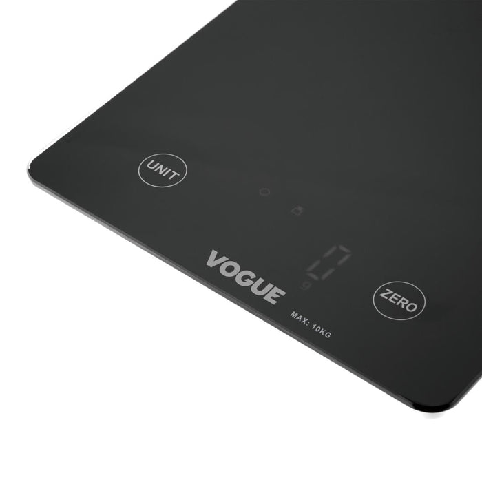 Vogue Digital Black Rectangular Scale 10kg Vogue