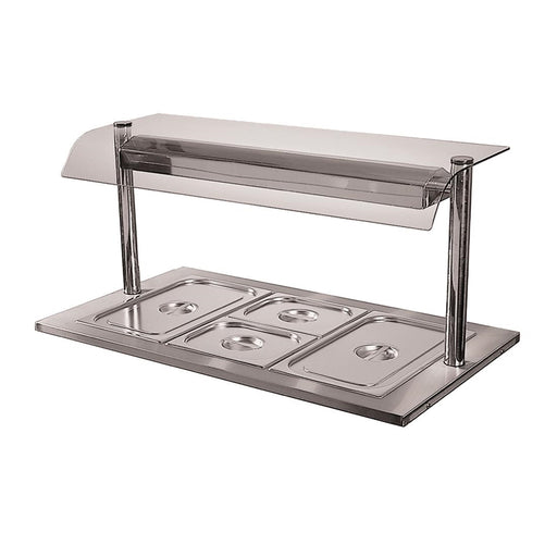 Dry heat. Max depth containers: 65mm