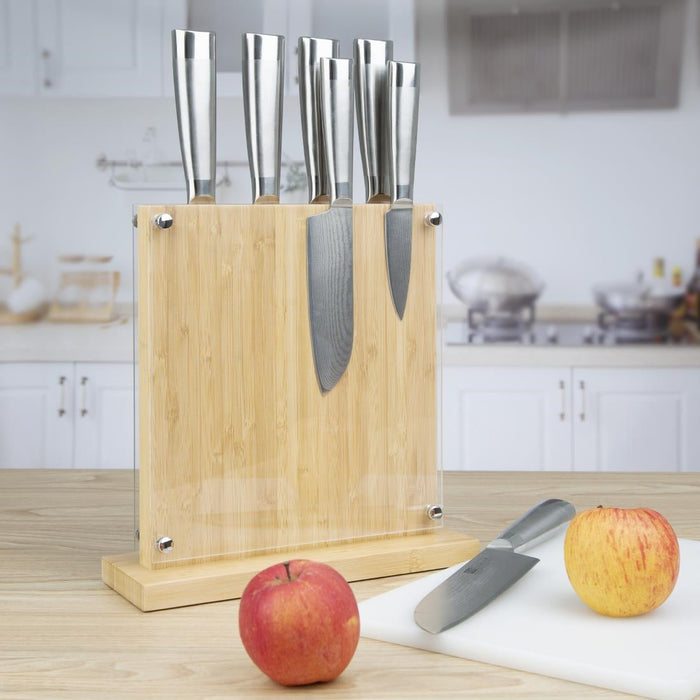 Vogue Wooden Magnetic Knife Block 8 Slots Vogue