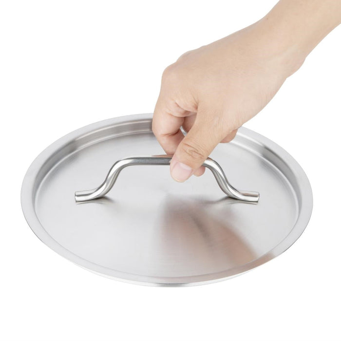 Vogue Stainless Steel Saucepan Lid 18cm Vogue