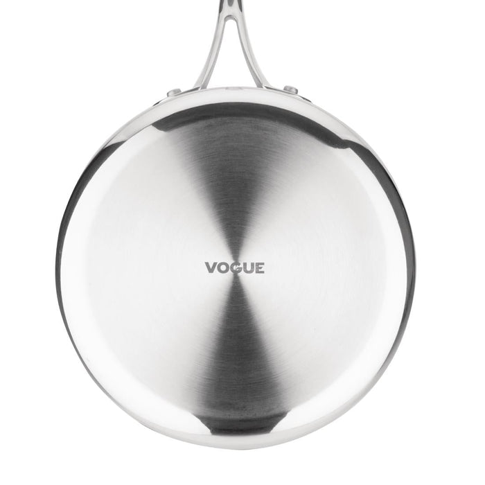 Vogue Stainless Steel Tri-Wall Saucepan 18cm Vogue