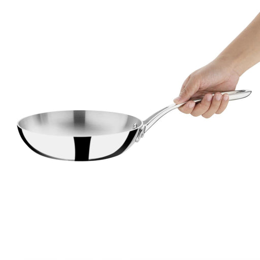 Vogue Stainless Steel & Aluminium Tri-Wall Frying Pan 20cm Vogue