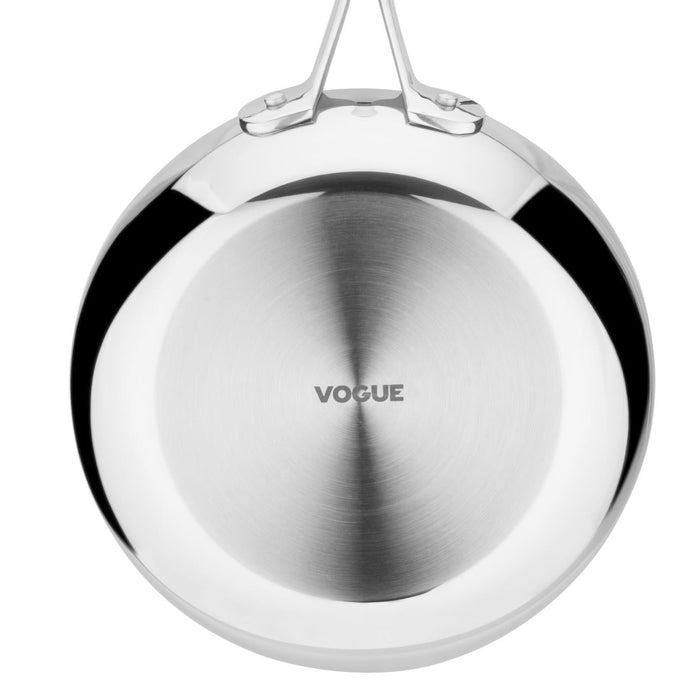Vogue Stainless Steel & Aluminium Tri-Wall Frying Pan 20cm Vogue
