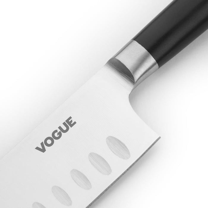 Vogue Bistro Santoku Knife Black 17.9cm Vogue