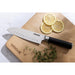 Vogue Bistro Santoku Knife Black 17.9cm Vogue