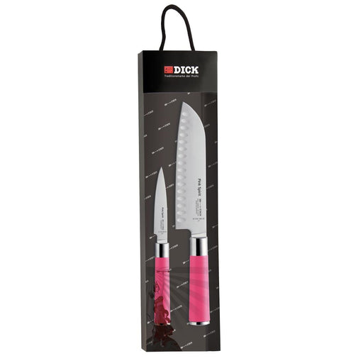 Contains Santoku and Paring knife
