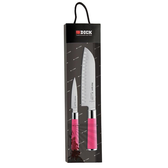 Contains Santoku and Paring knife