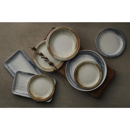 Dudson Makers Finca Walled Plates Limestone 259mm (6 Pack) Churchill