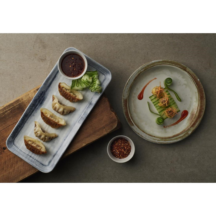 Dudson Makers Finca Organic Rectangular Plates Limestone 270x160mm (12 Pack) Churchill