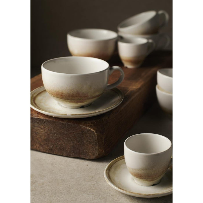 Dudson Makers Finca Sandstone Cappuccino Cups 227ml (12 Pack) Churchill