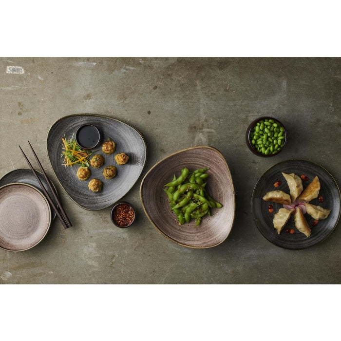 Churchill Stonecast Raw Lotus Bowls Brown 178mm (12 Pack) Churchill