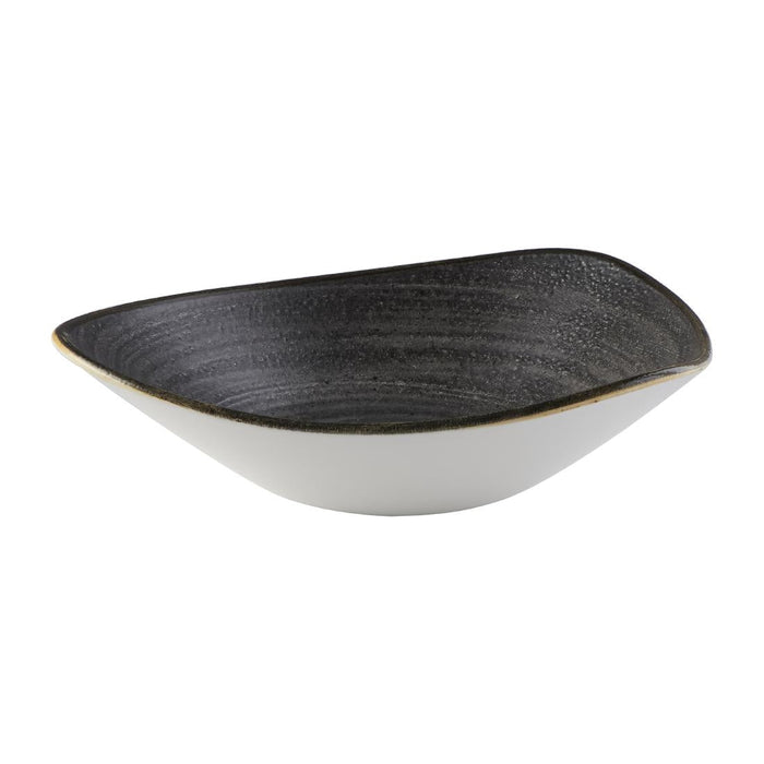Churchill Stonecast Raw Lotus Bowls Black 229mm (12 Pack) Churchill