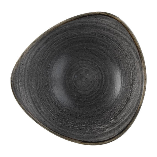 Churchill Stonecast Raw Lotus Bowls Black 178mm (12 Pack) Churchill