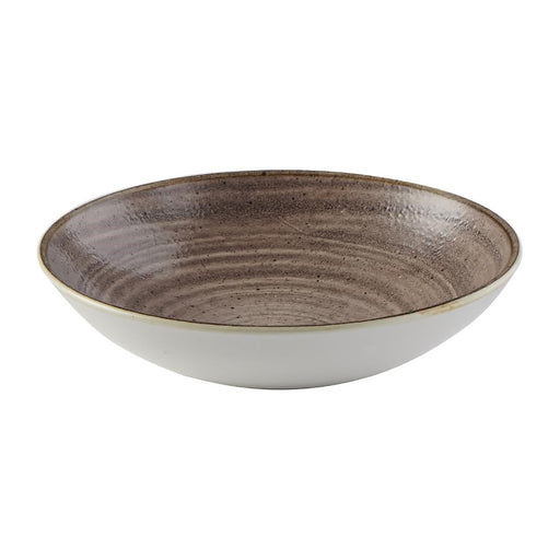 Churchill Stonecast Raw Evolve Coupe Bowls Brown 248mm (12 Pack) Churchill