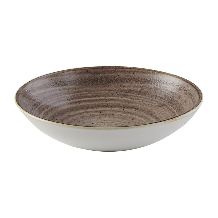 Churchill Stonecast Raw Evolve Coupe Bowls Brown 248mm (12 Pack) Churchill